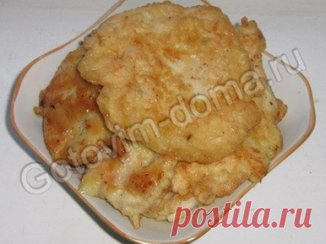 Рецепт: Отбивные из куриной грудки в кляре