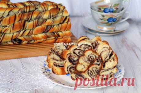 Витой рулет с шоколадной начинкой - Меню Дня - menyudnya.ru