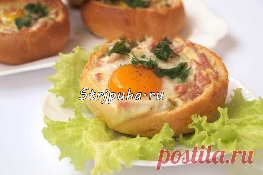 Закусочные булочки с ветчиной — Домашняя кулинария