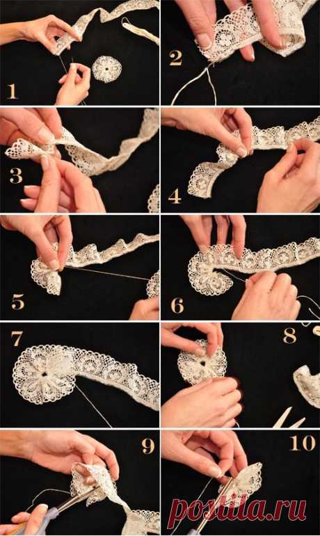 DIY: How to Make Lace Rosettes