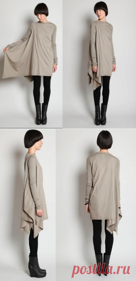 Туника Rick Owens / Простые выкройки / ВТОРАЯ УЛИЦА