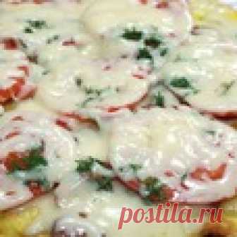 Быстрая весенняя пицца на сковороде Кулинарный рецепт