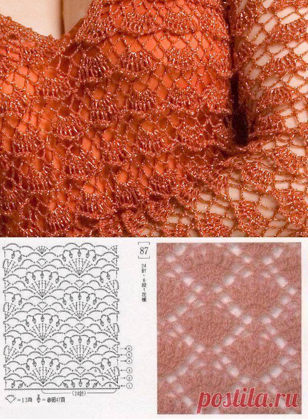 Нежный узор для платья крючком | Клубок - Сайт о вязании