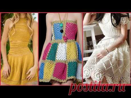 Most demanding & Trendy Crochet Knitting Skater Frocks,top dresses design