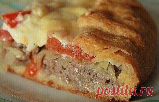 9 быстрых и вкусных пирогов.
1. Пирог с мясом
Лучшего теста для наливных пирогов просто не бывает! Основное его преимущество - тесто без майонеза, а на кефире. Составляющие этого теста найдутся в каждом доме. Его приготовление займет всего минут 10, а результат получите превосходный. Выручит в любой ситуации.
Ингредиенты:
- 2 яйца
- 0.5 ч. ложка соли
- 1 стакан муки
- 1 стакан кефира
- 1 ч. ложка соды
Начинка:
- 300 гр фарша
- 2-3 луковицы, порезать кубиками
- соль, перец ...