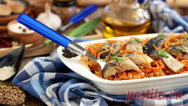 Скумбрия по-корейски: экзотическая диковинка своими руками - Четыре вкуса - медиаплатформа МирТесен