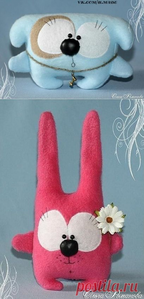 Выкройки. Игрушки - симпатяжки / Разнообразные игрушки ручной работы / PassionForum - мастер-классы по рукоделию