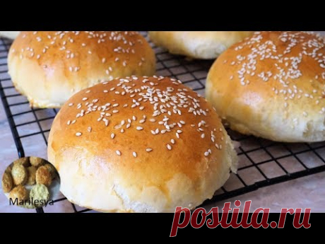 БУЛОЧКИ ДЛЯ БУРГЕРОВ просто идеальный рецепт!/Burger buns - YouTube