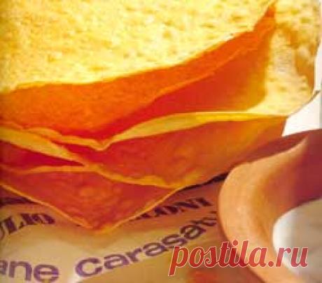 Pane carasau — Тонкие хрустящие хлебцы Мастер-классы, Хлеб и несладкая выпечка
