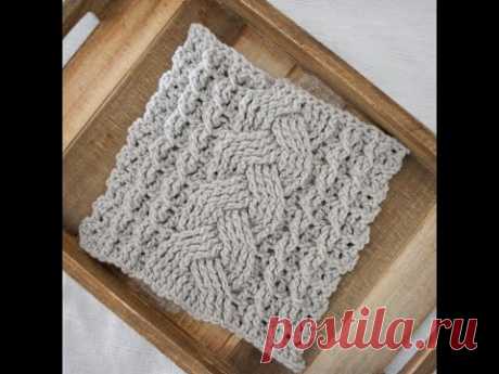 Cozy Cables Blanket Square Tutorial