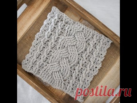 Cozy Cables Blanket Square Tutorial