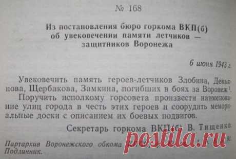 Как в Воронеже появилась улица несуществующего летчика | Мой Воронеж с Анной Журавлевой | Дзен