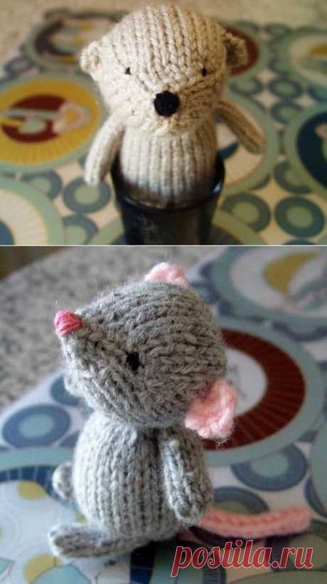 Мышка и Медведь...бесплатно шаблон ссылки доступны! - Вязание