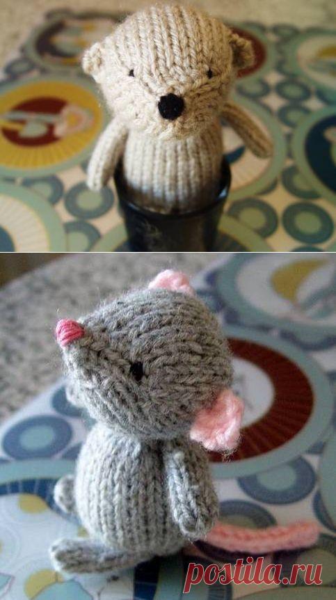 Мышка и Медведь...бесплатно шаблон ссылки доступны! - Вязание