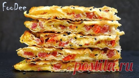 Вкуснятина на ЗАВТРАК за 15 минут – Быстрый и вкусный рецепт из лаваша – Ленивый завтрак