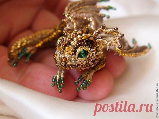 Купить Брошь дракон 