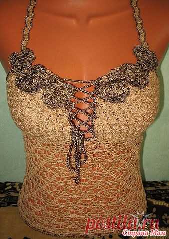 Топ на косточках для себя любимой МК. - Страна Мам