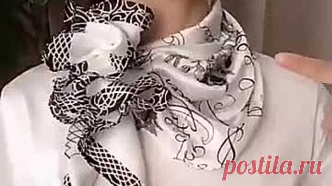 Завязываем красиво шарфики и платочки