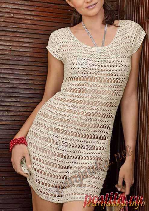 Платье крючком (ж) 24*161 Bergere de France №2601
