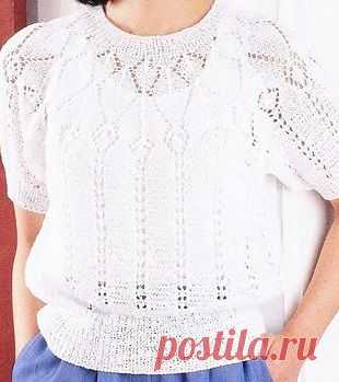 Кофта с круглой кокеткой.