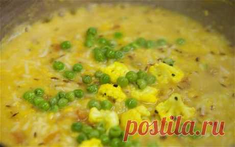 Сабжи дал шорба (горох, рис, капуста) | Vegetarian.ru