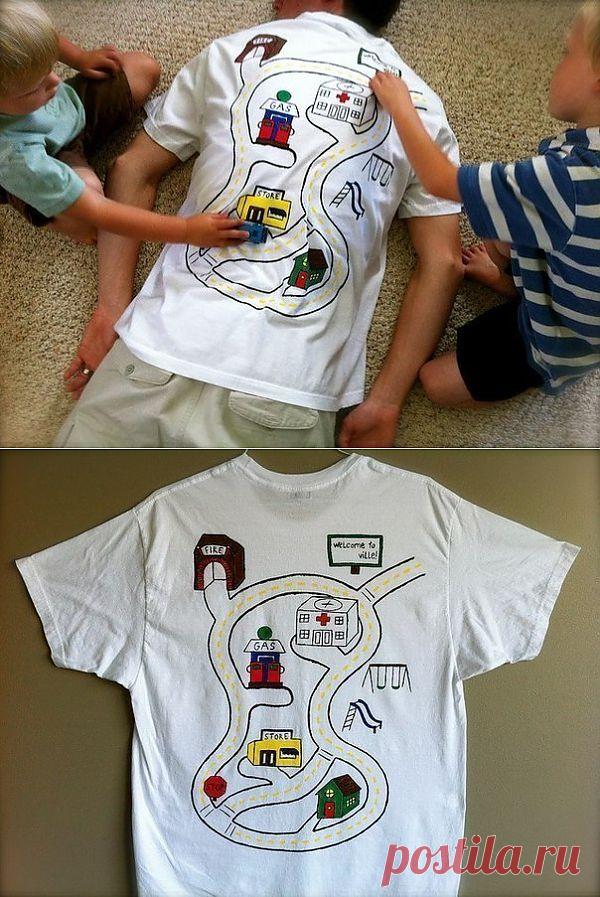 Футболка для папы (Diy) / Рисунки и надписи / Модный сайт о стильной переделке одежды и интерьера