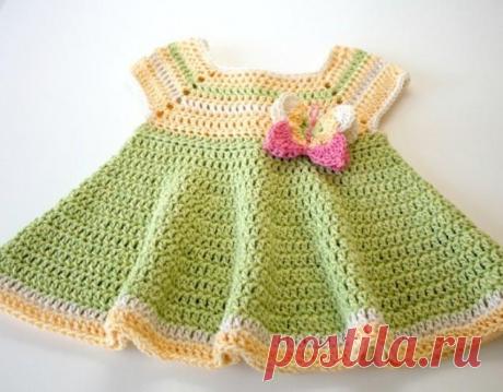 Вязаное платье - 5 идей для маленьких девочек