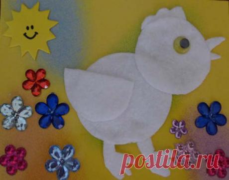 Поделки из ватных дисков. Творите вместе с детками.