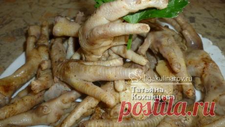 Острые куриные лапки к пиву по рецепту Лиги Кулинаров