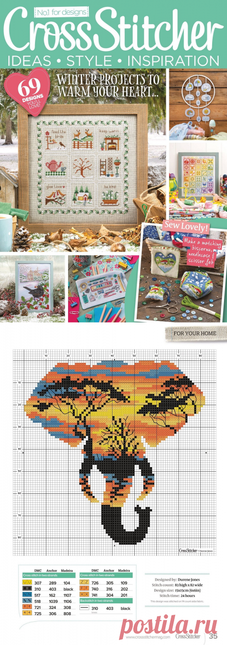 Красивые проекты вышивки крестом в журнале "CrossStitcher №379 2022" | Журналы