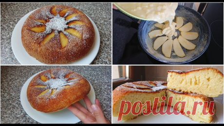 Шарлотка на сковороде от Ольги Лунгу:
