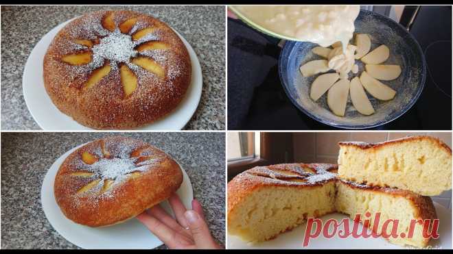Шарлотка на сковороде от Ольги Лунгу: