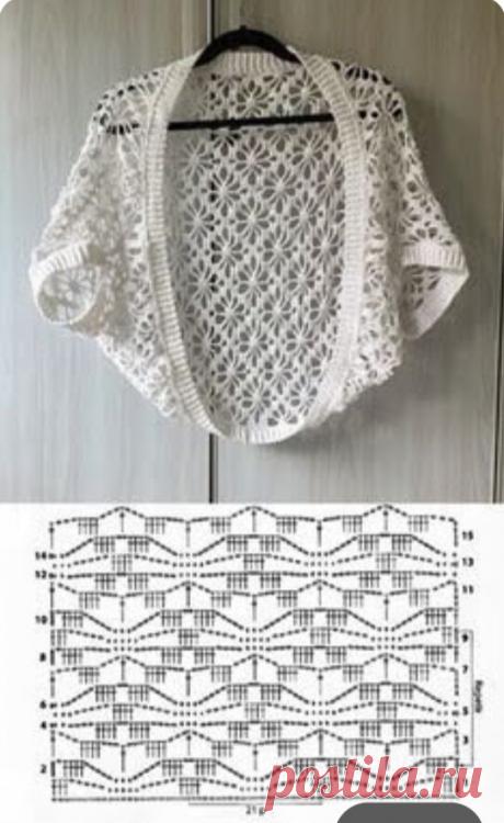 Шрег крючком. Схема.  Размер