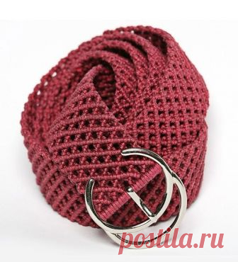 Ремень в технике макраме. — Сделай сам, идеи для творчества - DIY Ideas