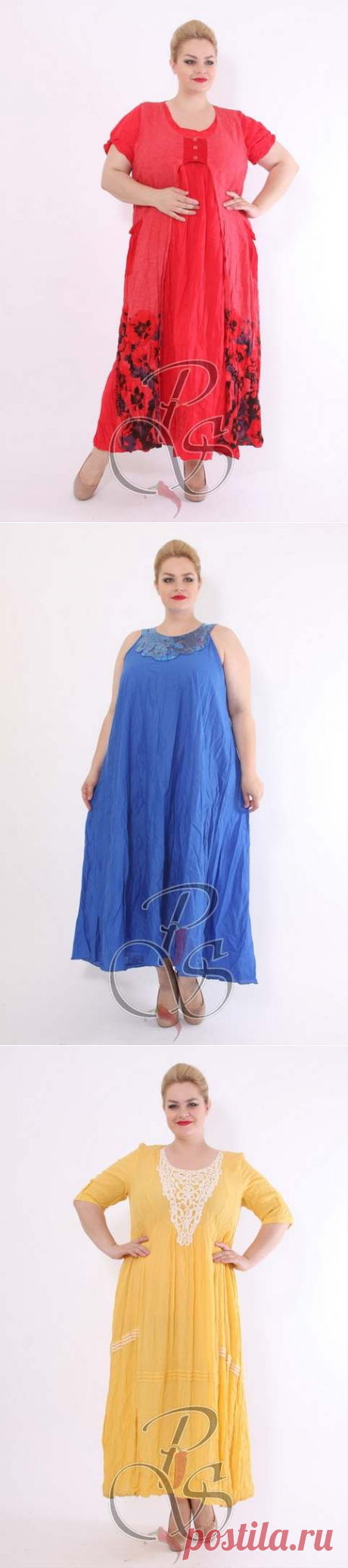 Летние платья и сарафаны в стиле бохо для полных женщин итальяского бренда Boho Style 2016. (100 фото)