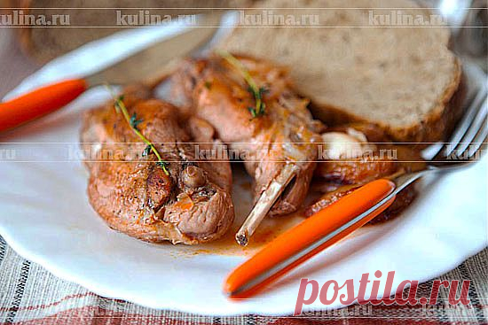 Кролик, тушеный со сливой – рецепт приготовления с фото от Kulina.Ru