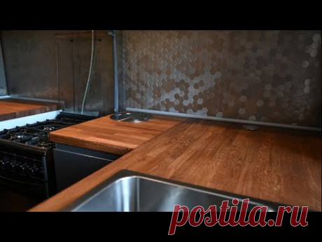 Кухонная столешница из мебельного щита / Ремонт кухни своими руками