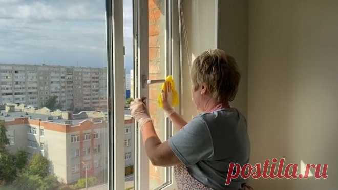 Моем окна и полы секретным способом. Ни пыли ни грязи долгое время