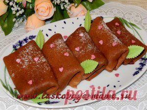 Шоколадные блины рецепт