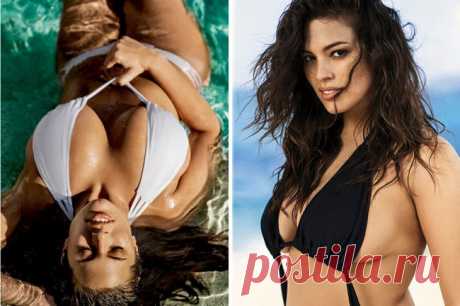 Обычная женщина в рекламе купальников