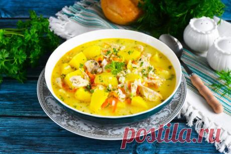Сырный суп с курицей и плавленным сыром рецепт с фото пошагово и видео - 1000.menu