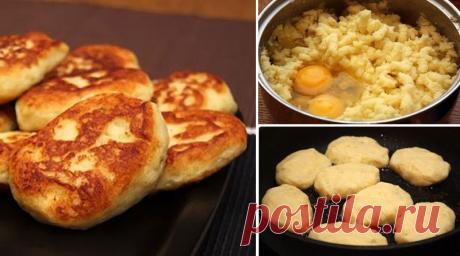 Вкусные картофельные котлетки, можно делать с начинкой и без нее