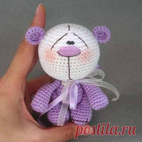 Милые вязаные мишки :) Описание вязания.