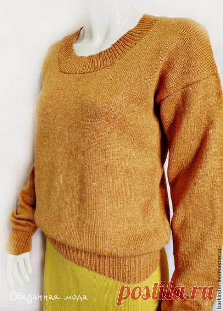 Вязаный джемперок &quot;Морковный салатик&quot; - кофточка,женская кофточка,вязаная кофта