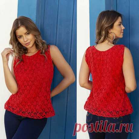 10 ажурных топов для тех, кто вяжет крючком | Oksana HandMade | Дзен