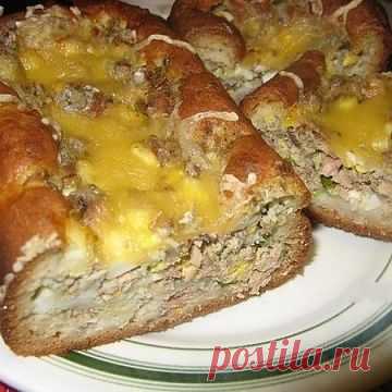 Очень вкусный наливной пирог..