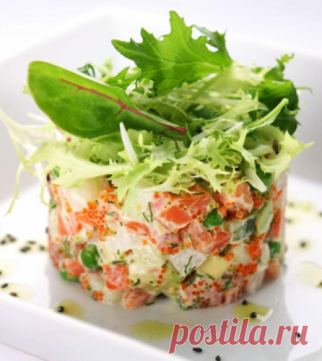🍾Новогоднее меню. 🌲Салат оливье с красной рыбой🐟. | Вилка 🍽️ Ложка 🥢 Палочки | Яндекс Дзен