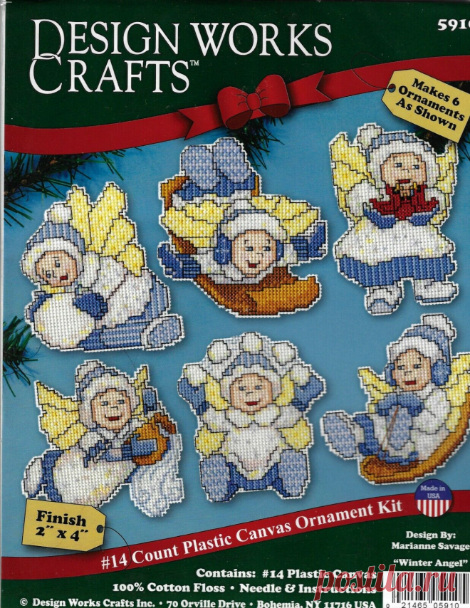KIT DE ORNAMENTOS DE ÁNGEL DE INVIERNO 14 quilates de lona de plástico (#952) | eBay
