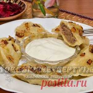 Вареники с картошкой и печенкой