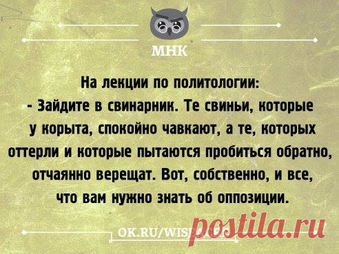 О оппозиции...